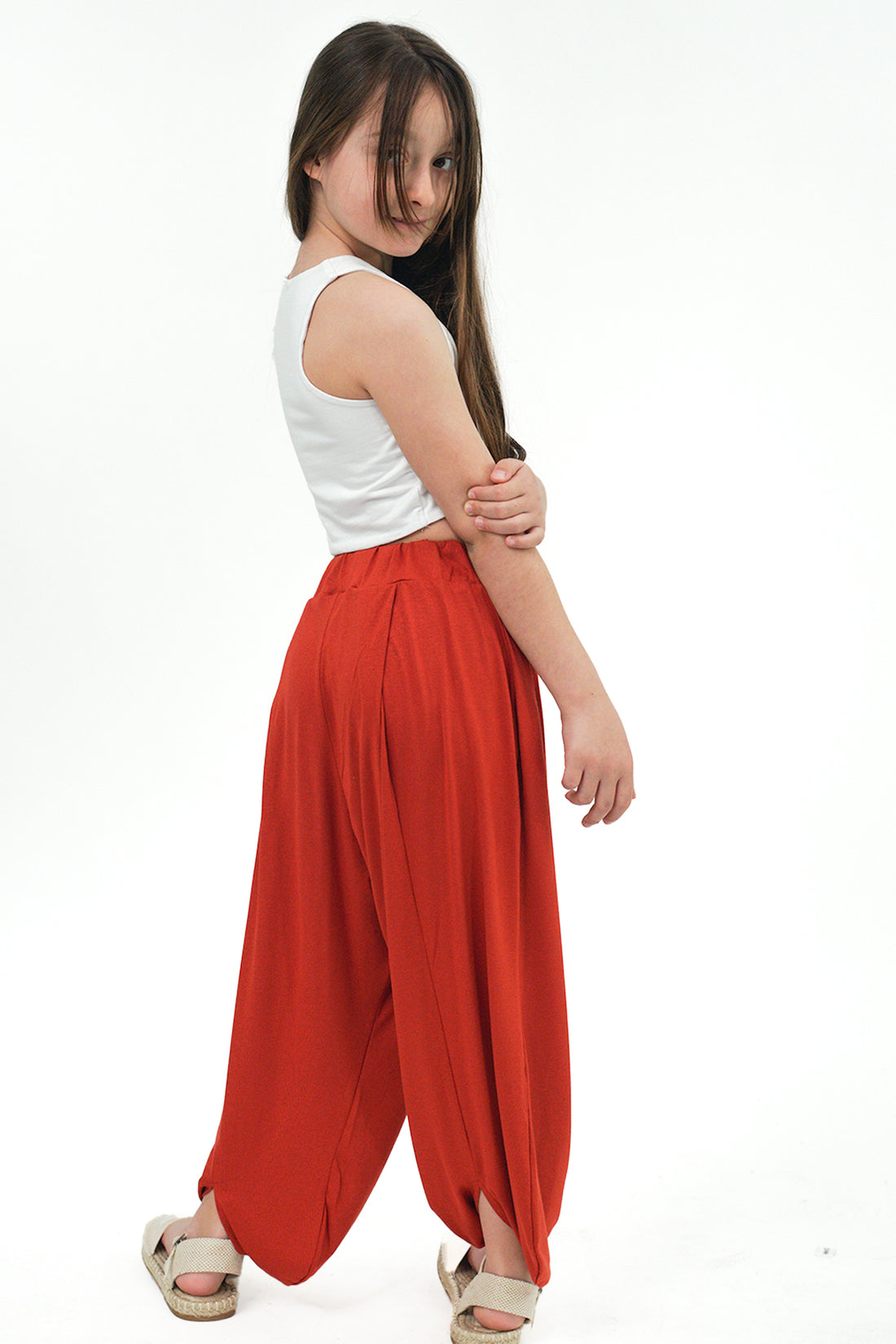 Tarçın Viskon Flowy Pant - Kız Çocuk