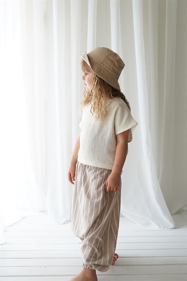 Linen Line Samurai Salvar + Krem Şile Bezi Samurai Gömlek
