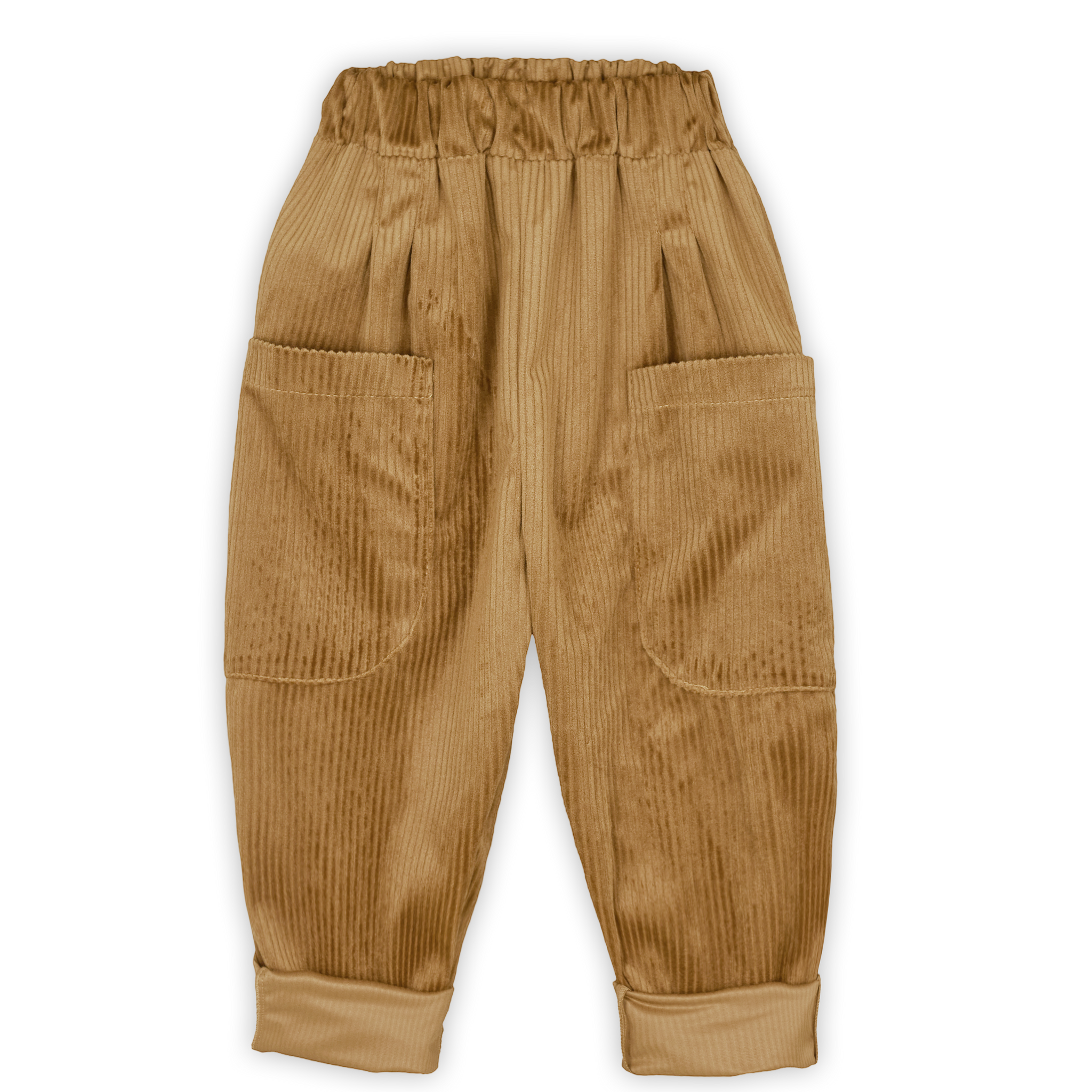 Camel Kadife Boyfriend Pantolon