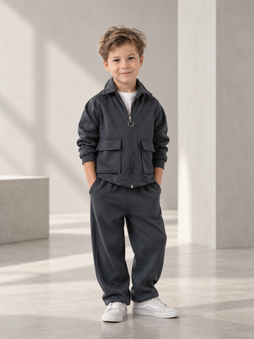 Modal Pocket Tracksuit - Anthracite