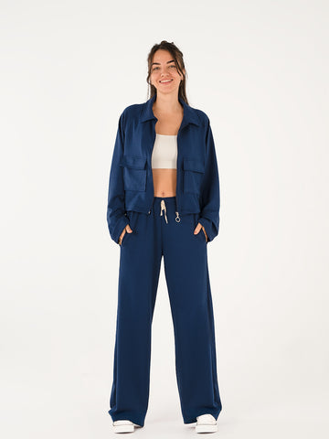 Modal Pocket Eşofman Takım İndigo