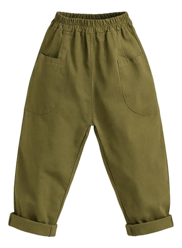 Boyfriend Haki Keten Pantolon