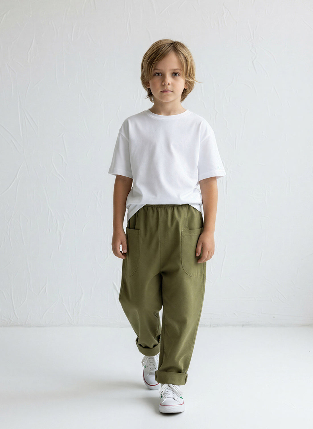 Boyfriend White (Ecru) Muslin Trousers