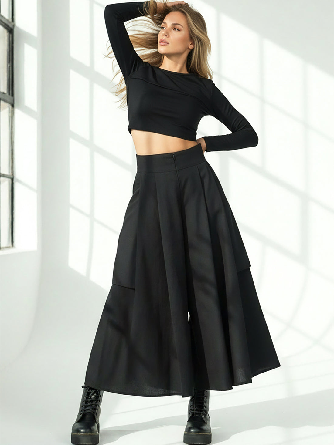 Siyah Kali Kargo Pantolon