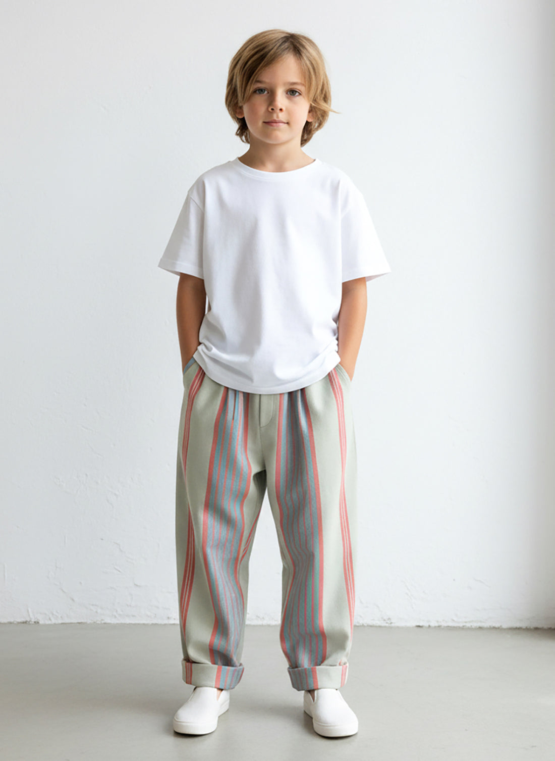 Boyfriend White (Ecru) Muslin Trousers