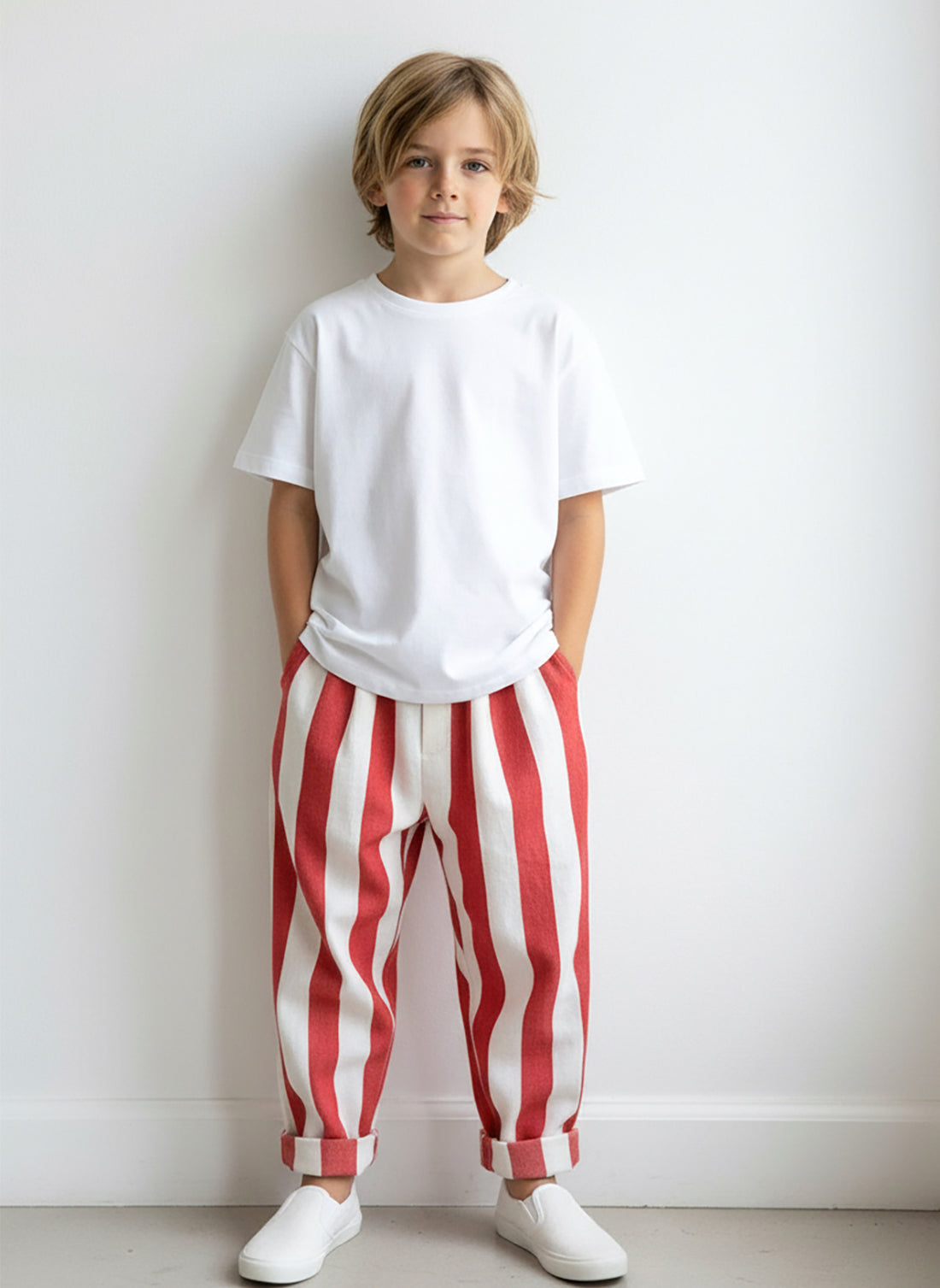 Boyfriend White (Ecru) Muslin Trousers
