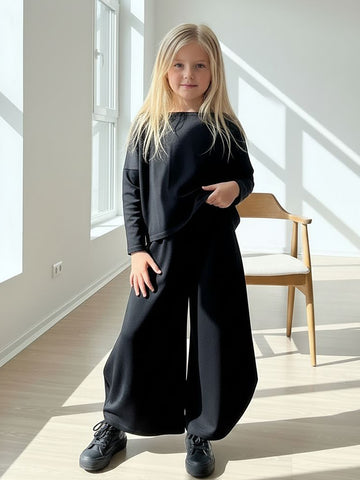 Children's Tracksuit - Mink 3 Thread Raised Side Pocket Tracksuit - Cream Combed Cotton Sweat
