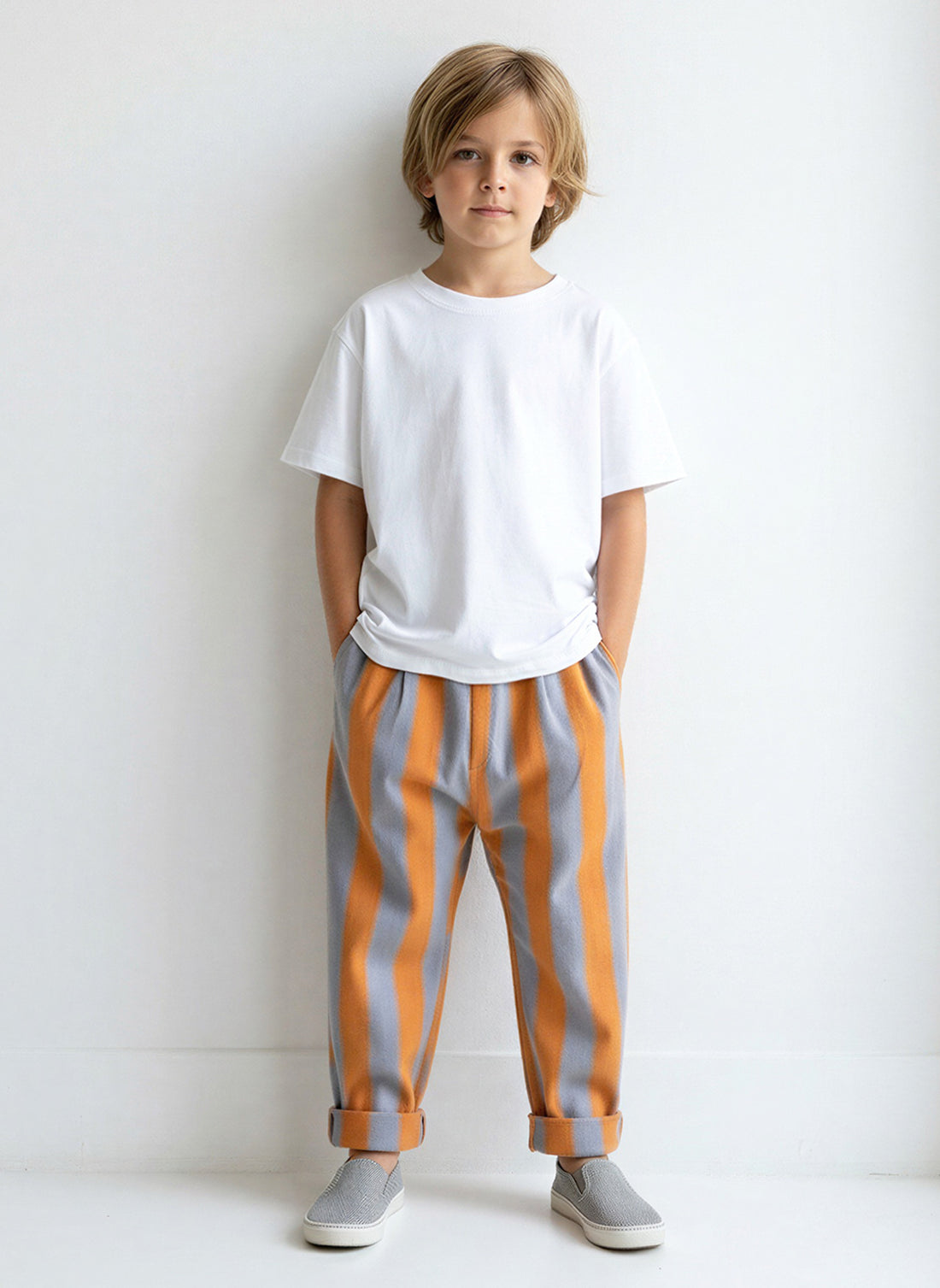 Boyfriend White (Ecru) Muslin Trousers